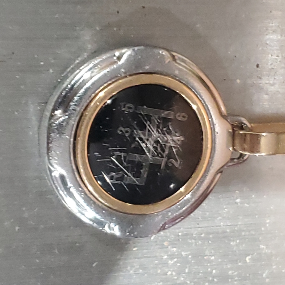 BARAKA 18ROSE GOLD/STEEL PENDANT AND 14K SOLID GOLD ROPE - Picture 3 of 12